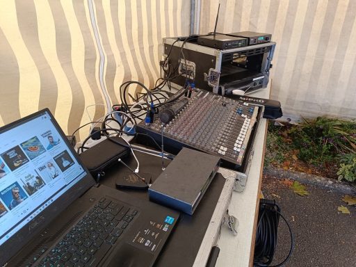 Régie sonorisation Marché Fermier Chaveignes (37)